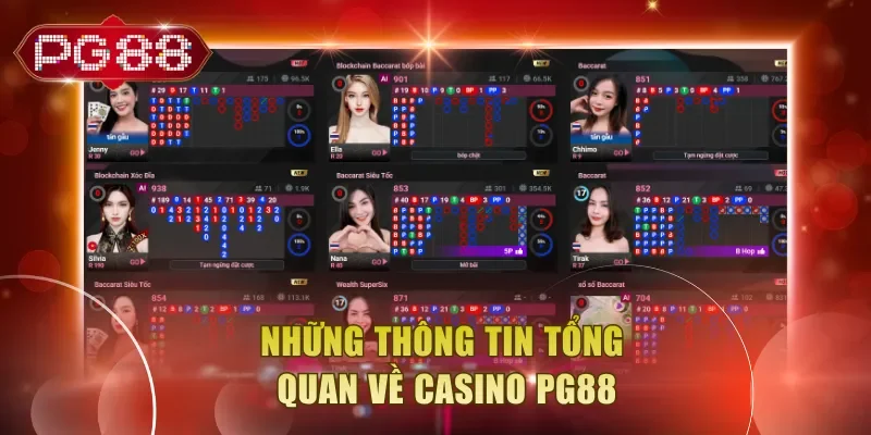 Những thông tin tổng quan về Casino PG88